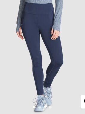 Eddie Bauer navy Crossover Winter Trail Adventure High-Rise Leggings NEW NWT
